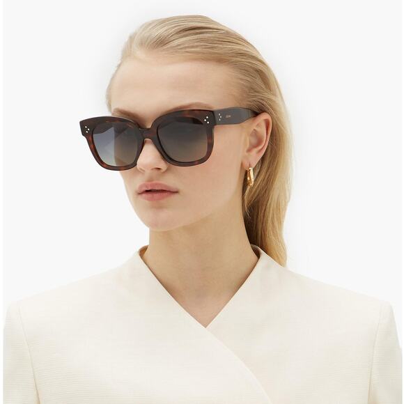 Celine Tortoise‎ Sunglasses Havana Brown Polarized Acetate CL40002U main image 4